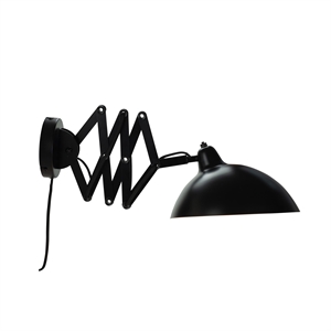 Dyberg Larsen Futura Lámpara de Pared Con Brazo Plegable Negro Mate Y Blanco