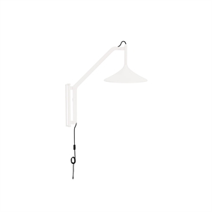 Lámpara de pared FDB Furniture U18 Hasle, color blanco ostra.