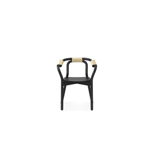 Silla de Comedor Normann Copenhagen Knot Negro/ Natural