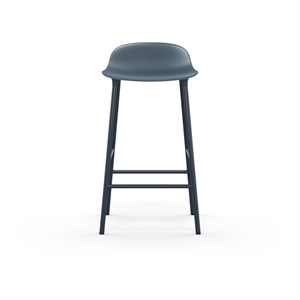 Normann Copenhagen Form Taburete de Bar Al. 65 cm Azul/ Acero