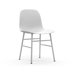 Silla de Comedor Normann Copenhagen Form Blanco/ Acero Blanco