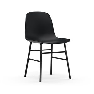 Silla de Comedor Normann Copenhagen Form Negro/ Acero Negro