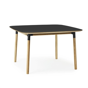 Normann Copenhagen Form Mesa de Comedor Negro/Roble 120 x 120 cm