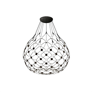 Lámpara colgante Luceplan MESH Ø80, compatible con conexión inalámbrica de 1 metro.