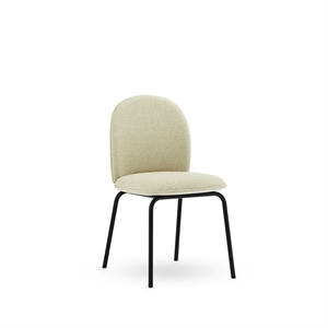 Normann Copenhagen Ace Silla de Comedor Tapizada Main Line Lino MLF20/Acero Negro