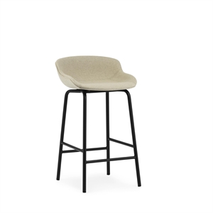 Taburete de Bar Normann Copenhagen Hyg H65 Negro Acero Negro/línea Principal Lino MLF20