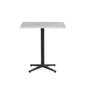 Normann Copenhagen Mesa de Centro Allez 4L, 70 x 70 Cm, Mármol Blanco