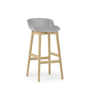 Normann Copenhagen Hyg Taburete Alto 75 Roble/ Gris