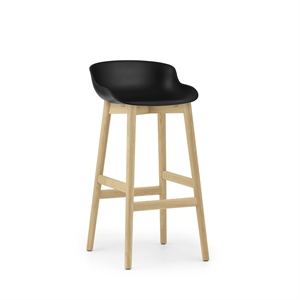 Normann Copenhagen Hyg Taburete Alto 75 Roble/ Negro