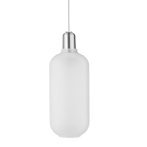 Normann Copenhagen Amp Lámpara Colgante Grande Blanco/ Zinc