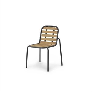 Silla de Exterior Normann Copenhagen Vig Negro/Robinia