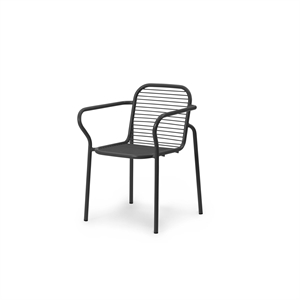 Normann Copenhagen Vig Silla de Exterior con Brazos Negro