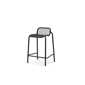 Normann Copenhagen Taburete de Bar Vig Alt. 65 cm Negro