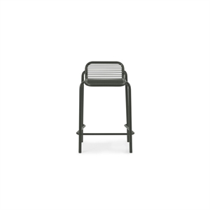 Normann Copenhagen Taburete de Bar Vig Alt. 65 Verde Oscuro