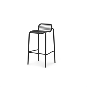 Taburete de Bar Normann Copenhagen Vig Al. 75 cm Negro