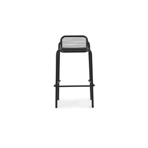 Taburete de Bar Normann Copenhagen Vig Alt. 75 Negro