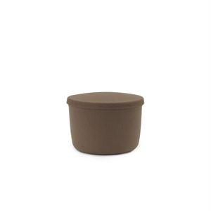 Normann Copenhagen Hide Storage Puf Pequeño Marrón