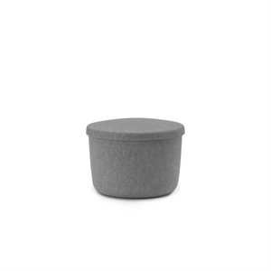 Normann Copenhagen Hide Storage Puf Pequeño Gris