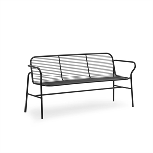 Banco de exterior Vig de Normann Copenhagen, Negro