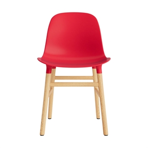 Silla de Comedor Normann Copenhagen Form Rojo Brillante/roble