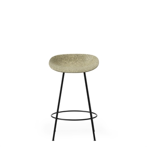 Normann Copenhagen Mate Taburete de Bar 65 cm Negro/acero/algas