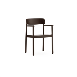 Silla de Comedor Normann Copenhagen Timb con Reposabrazos Marrón