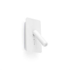 Faro SUAU Lámpara de Pared Con USB Blanco Mate