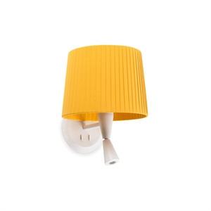 Faro SAMBA Lámpara de Pared Blanco Mate/ Amarillo