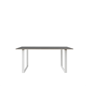 Muuto 70/70 Mesa de Comedor 170x85 Negro Linóleo/ Blanco