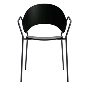 Silla De Comedor Eva Solo Dosina Con Reposabrazos Roble/ Negro