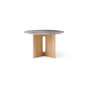 Mesa de Comedor Audo Androgyne Ø120 Roble natural/Gris Galaxy