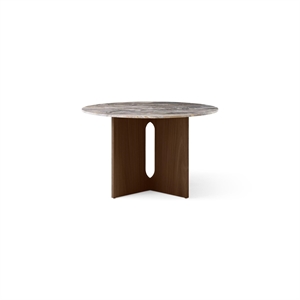 Mesa de Comedor Audo Androgyne Ø120 Roble Teñido oscuro/Gris Galaxy