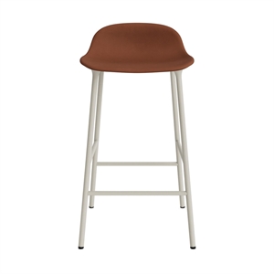 Normann Copenhagen Form Taburete de Bar 65 cm Tapizado Grupo 7 Marrón/ Acero