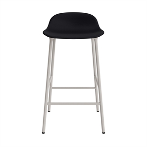 Normann Copenhagen Taburete de Bar Form 65 cm Tapizado Grupo 7 Gris Cálido/acero