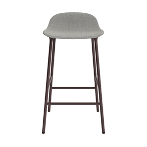 Normann Copenhagen Form Taburete de Bar 65 cm Tapizado Grupo 2 Marrón/ Acero