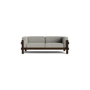 Sofá de 3 plazas Normann Copenhagen Kube marrón oscuro/Remix 133
