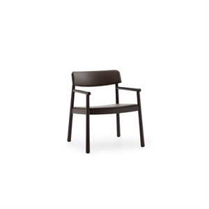 Sillón Timb de Normann Copenhagen tapizado en piel Marrón/chocolate