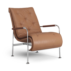 Sillón Swedese Serpentine Cromo/Elmo Soft 33007/Cognac 8632