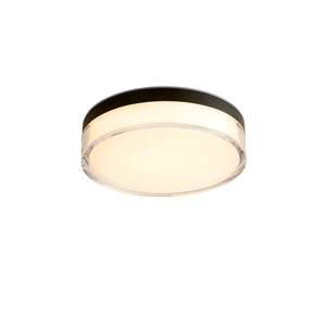 Lámpara de techo transparente Halo Design Ø23 acrílico/ Negro