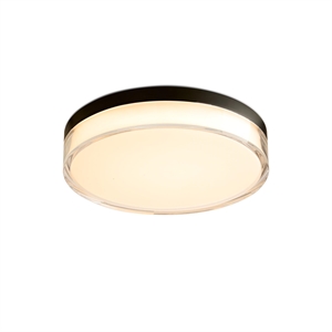 Lámpara de techo transparente Halo Design Ø28 acrílico/ Negro