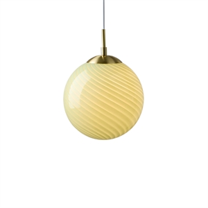 Lámpara Colgante de Bola de Caramelo con Diseño de Halo, Ø20, Color Oliva