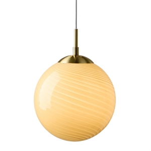 Lámpara Colgante de Bola de Caramelo Halo Design Ø30 Crema