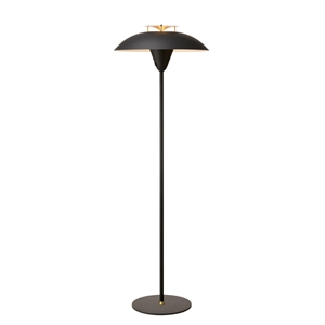Lámpara de Pie Halo Design Stepp Negra Antigua