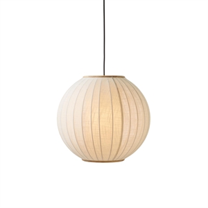 Lámpara Colgante Globo Diseño Halo Ø50 Blanco Lino