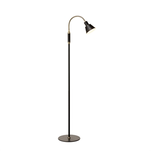 Lámpara de Pie Halo Design Space de 1 Brazo LED, Color Negro Antiguo