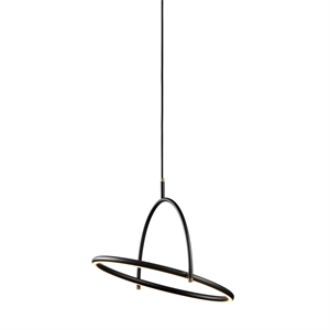 Lámpara de Araña Inclinada Halo Design Ø40 Negro