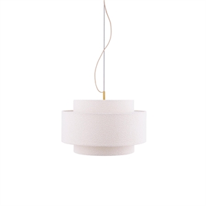 Globen Lighting Noah Lámpara Colgante 50 Bouclé Blanco