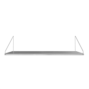 Estantería Frama para Biblioteca + Individual de 27 x 80 Cm, Acero Inoxidable