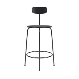 Taburete de Bar Audo Afteroom Alt.91 Madera de Fresno Negro en Negro