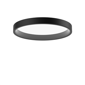 Lámpara de Techo Circular Louis Poulsen LP Semiempotrada Ø45 3000K con Interruptor Dali - Negro Atenuable